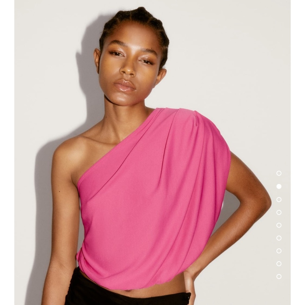 ZARA BLOGGERS FAV DRAPED ASYMMETRIC TOP